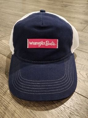 Wrangler Barbie Mesh Back Hat One Size Adjustable Snapback Navy New W/Tags